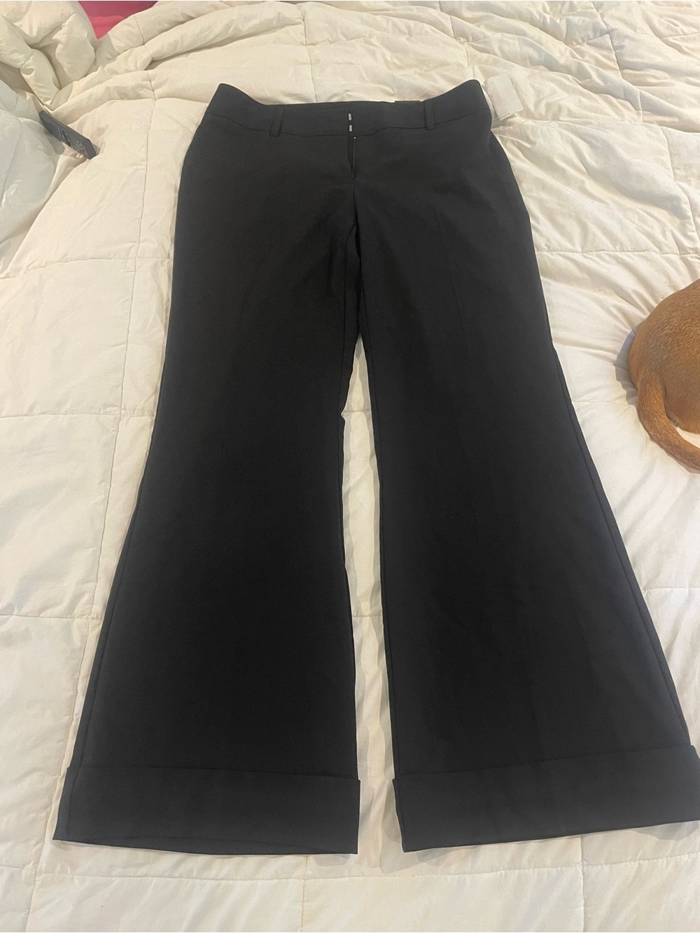 Studio 1940 Black Tailored Wide-Leg Trousers